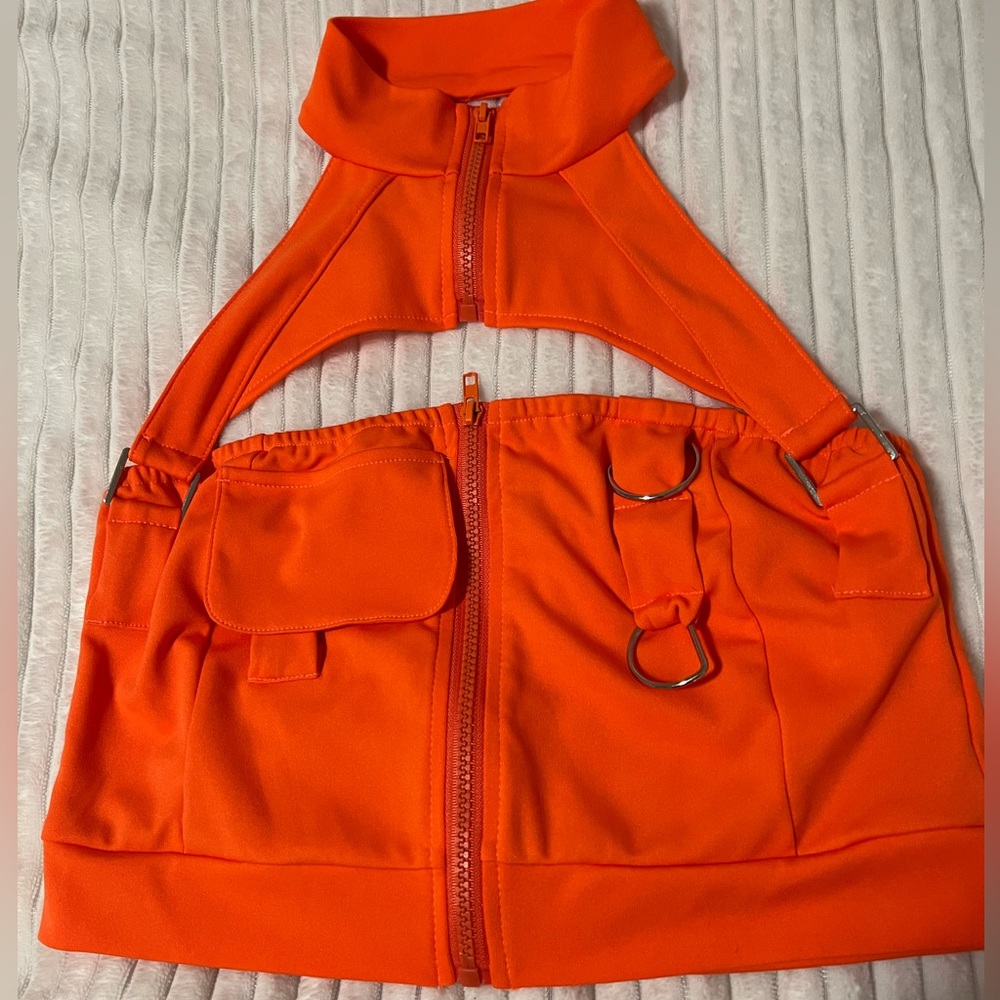 NWOT Orange Neon Top